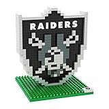 Oakland Raiders NFL Football Team 3D BRXLZ Logo Puzzle