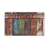 YK Decor Outdoor Welcome Mats for Front Door Entrance Non Slip Rubber Door Mat Heavy Duty Doormat Shoes Scraper Indoor Low-Profile Mats for Entry Garage Patio High Traffic Areas (Color-c)