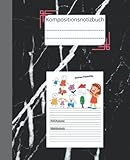  Primäres Kompositionsnotizbuch für kreative Geschichten Kindernotizbücher Niedliches Schreiben und Zeichnen.: Top Half Blanko-Arbeitsbuch für Mädchen, ... und Erwachsene, 112 Seiten 7,5 x 9,25 Zoll