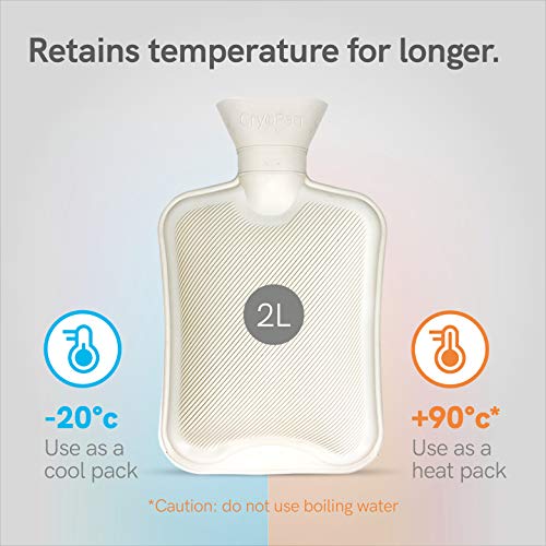 Luxe warmwaterkruik met pluche kunstbont overtrek - 2 liter - Wintertaling - Image 7