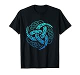 VIKING CELTIC KNOTWORK TRIPLE HORN OF ODIN T-SHIRT