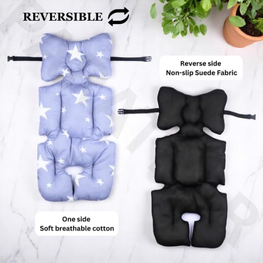PARATPAR Baby Stroller Seat Liner, Breathable Reverse Side Non - Slip Suede Fabric, Toddler Seat Stroller Accessories, Cushion Pad Soft Pillow Cooling Pram Chair Comfortable Seat. 2