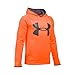 Under Armour Boys' Storm Armour Fleece Highlight Big Logo Hoodie, Blaze Orange/Graphite, Youth X-Large
