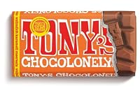 TONY'S CHOCOLONELY - Vollmilchschokolade mit Karamell & Meersalz 90 g. Fairtrade Schokolade. Ohne Palmöl, hergestellt in Belgien