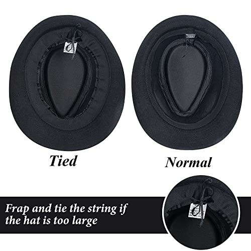 Utowo Kids-Felt-Fedora-Trilby-Hat Toddler-Boys Derby Cuban Hat Jazz-Cap thumb #4
