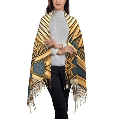 Sun Old Egyptian Timeless Grace print Cashmere long velvet fringe scarf Fashion fringe shawl thermal blanket scarf2