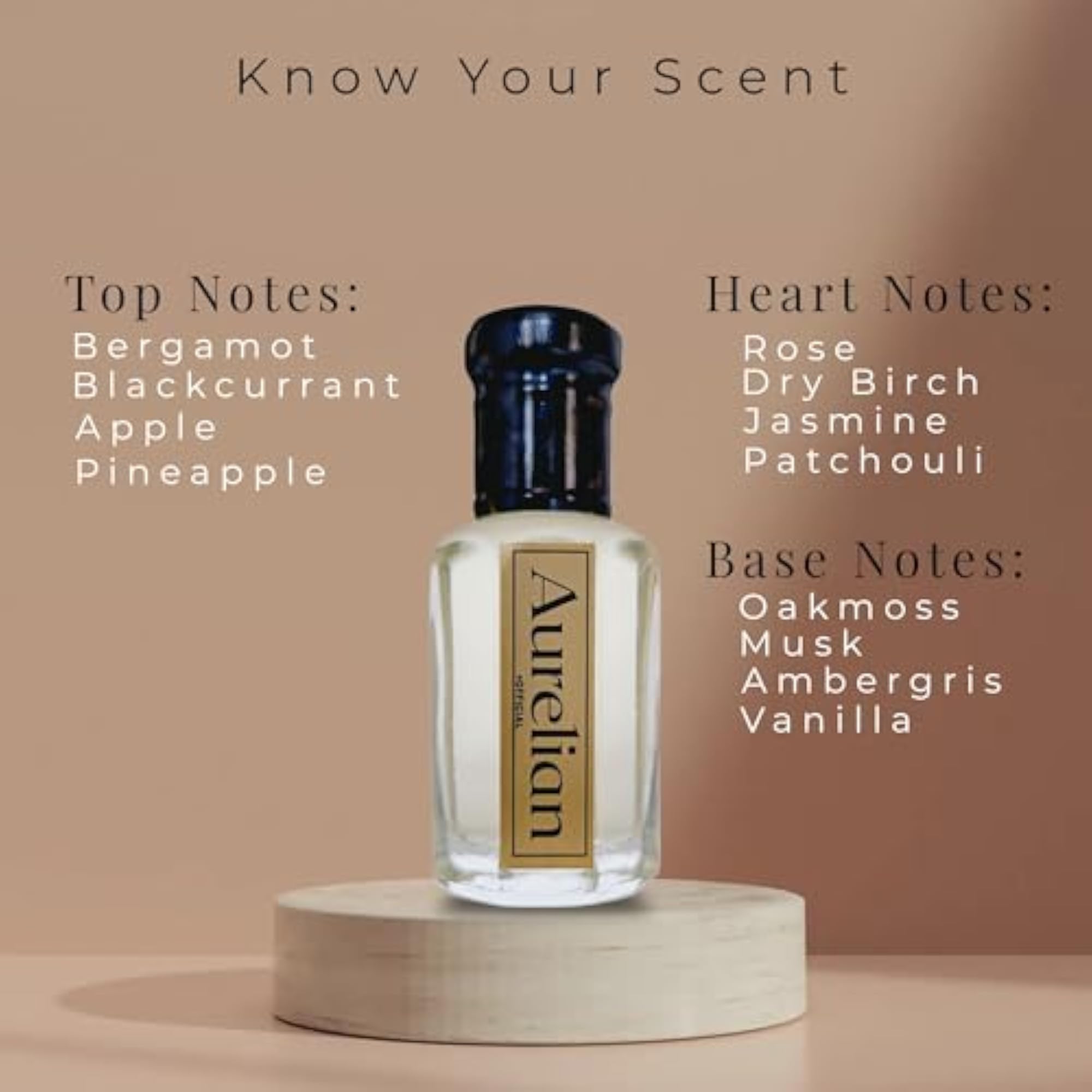 Aurelian Attar Roll-On, Long Lasting Fresh Scent