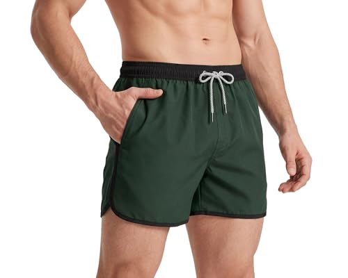 MaaMgic Costume Uomo Mare Vintage Asciugatura Rapida Costume da Bagno