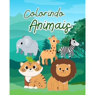 Capa do livro Colorindo Animais (Portuguese Edition)
