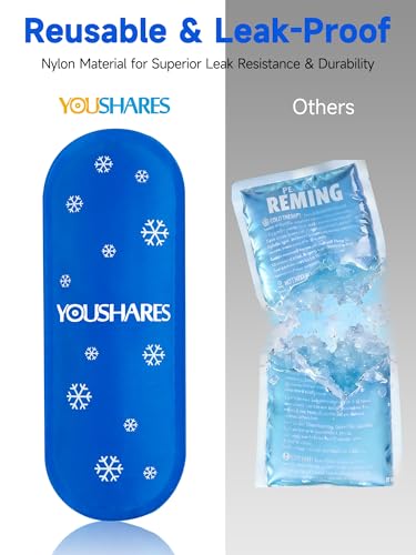 Image of YOUSHARES Mini Ice Packs - Reusable, Thickened & Leak-proof Ice Pack for Insulin & Peptide Cooler Travel Case, TSA Approved Ice Packs Suitable for Most Insulated Medication Travel Bag (4 Packs)