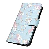 SmaSmaSweets Galaxy A25 5G SC-53F ケース [デザイン:11.ユニコーンパターン(BL)/マグネットハンドあり] シナモロール サンリオ グッズ ギャラクシーa25 sc53f 手帳型 スマホケース スマホカバー 手帳 携帯 カバー