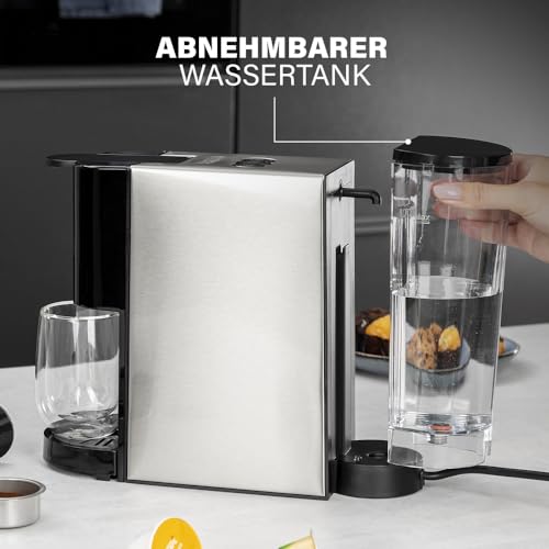 Foto von Princess Multikapsel-Kaffeemaschine 4-in-1 – 1450 Watt, Kapsel, Pads, Gemahlenen Kaffee, BPA-Frei, 249450, 01.249450.01.001, Schwarz, Silber