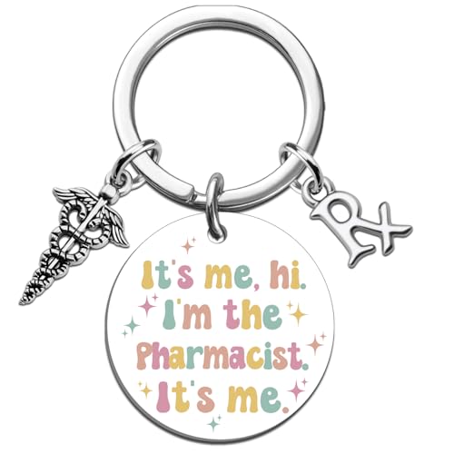 MOEXUKO Pharmacy Technician Accessories Pharmacist Keychain Graduation Gift