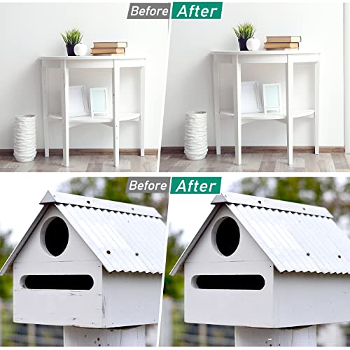 Multi-Surface Touch Up Paint, Waterproof And Quick Drying, Brush In Bottle, For Appliance And Home Repairs, Walls, Porcelain, Satin Finish, Tub, Cabinets, Furniture, Metal, Super Adhesion, 1.5 Fl Oz(Vanilla White) #TOP3