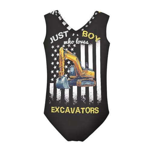 Image of Girls Fashion Print One Piece Swimsuit Bathing Suit Gymnastic Leotard for Kids, 5-14 Years