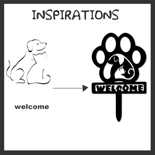 Décorations de pelouse pattes de chien, hommage à nos compagnons - 7