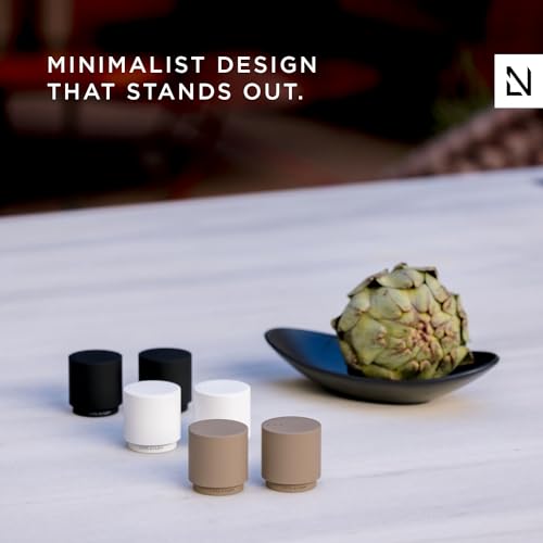 Image of LARS NYSOM Mini Salt and Pepper Shakers Set | Stainless Steel Salt and Pepper Shakers with Modern Minimalist Design, Easy Refill, Small Size (Ash Gray)