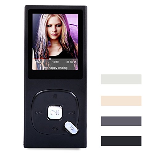 FecPecu MP3 Player, 8GB Metal Music Player HiFi Sound 60 Hours