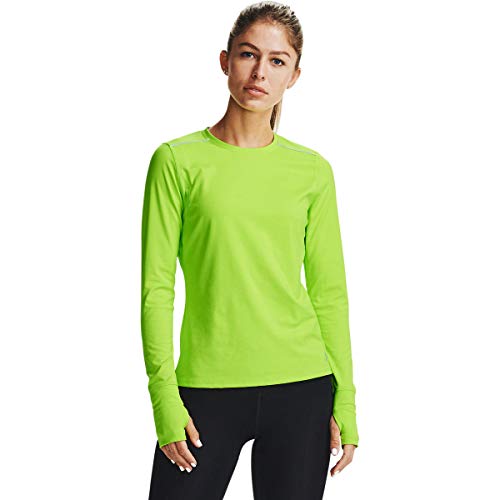 Haut à manches longues Under Armour Empowered Crew t-shirt de sport violet pour femme running
