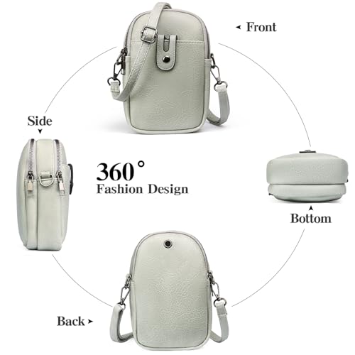 Small Crossbody Bags for Women Leather Cell Phone Purse Bag Wallet Shoulder Handbags with Adjustable Strap4