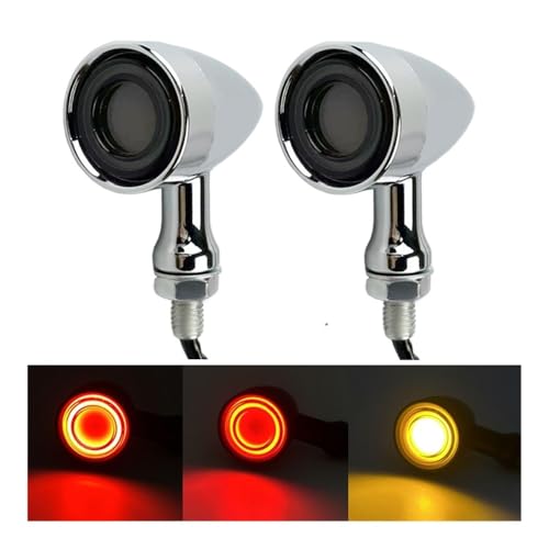 Clignotants LED moto avec feux de freinage intégrés 10mm - 2