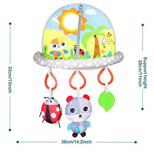 assentos carro para bebês, bebês, Pedal Fitness Frame com brinquedo pelúcia, Tapete ajustável para a