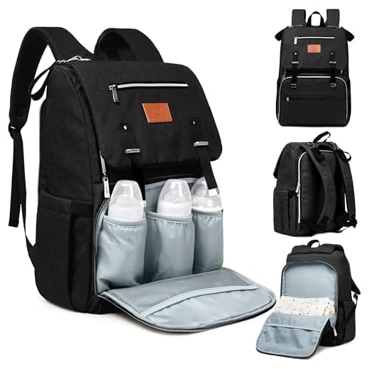 KeaBabies Large Diaper Bag Backpack