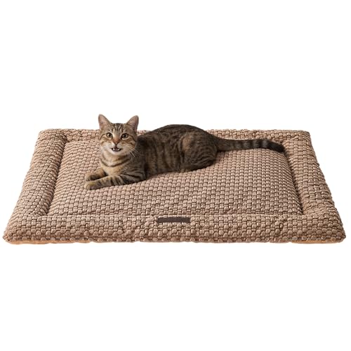 SOMAHE Flat Cat Bed Mat, Soft Bubble Fleece, 15 x 23…