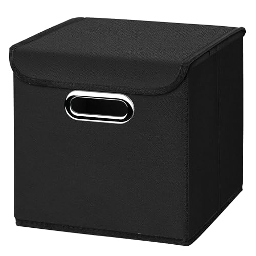 CM3 1 Stück Schwarz Faltbox 25 x 25 x 25 cm Aufbewahrungsbox...