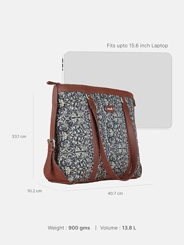 Image of ZOUK Office Bag | Stylish Bags for Office Use | Laptop Bag 15.6 inch | Stylish Tote for Office Use | Purse for Women | Vegan Leather Handbag | Daily & Travel Use |