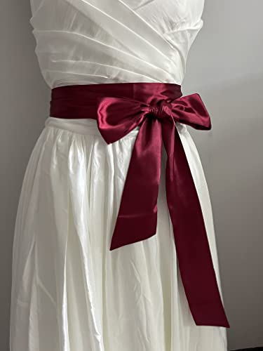 NANIA Wedding satin sash belt for special occasion dress bridal sash2