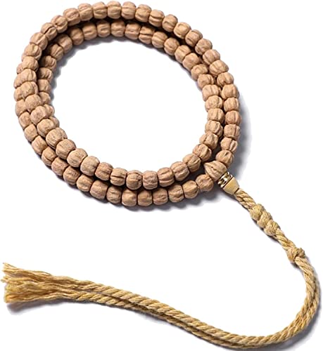 WUHGI Rosario, Collar de Cuentas, Cuentas para Hombres y Mujeres, Collar de Cuentas de oración Budista, joyería tibetana auspiciosa, Pulseras de Cuentas