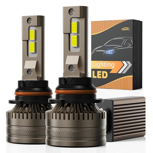 AOUKKL 9007/HB5 Bulbs, 6500K Super Bright, Off Road Light or Fog Light Bulbs, Cool White, Plug and Play, Pack of 2