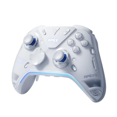 FLYDIGI Apex 5 PC Controller, Forceflex Joystick 2.0, ForceAdapt Triggers, 3ms Ultra-Low Latency,...