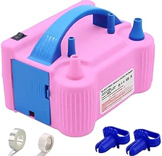 Nestling Electric Balloon Pump - Portable Dual Nozzle Balloon Pump Electric - 600W Balloon Inflator Pump for Birthday, Party, and Decorations