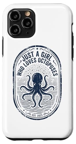 Just A Girl Who Loves Octopuses���B���e�[�W�o�b�W �X�}�z�P�[�X iPhone 11 Pro �p