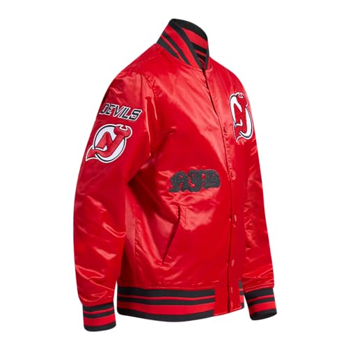Image of Pro Standard Mens NHL Old English Satin Jacket