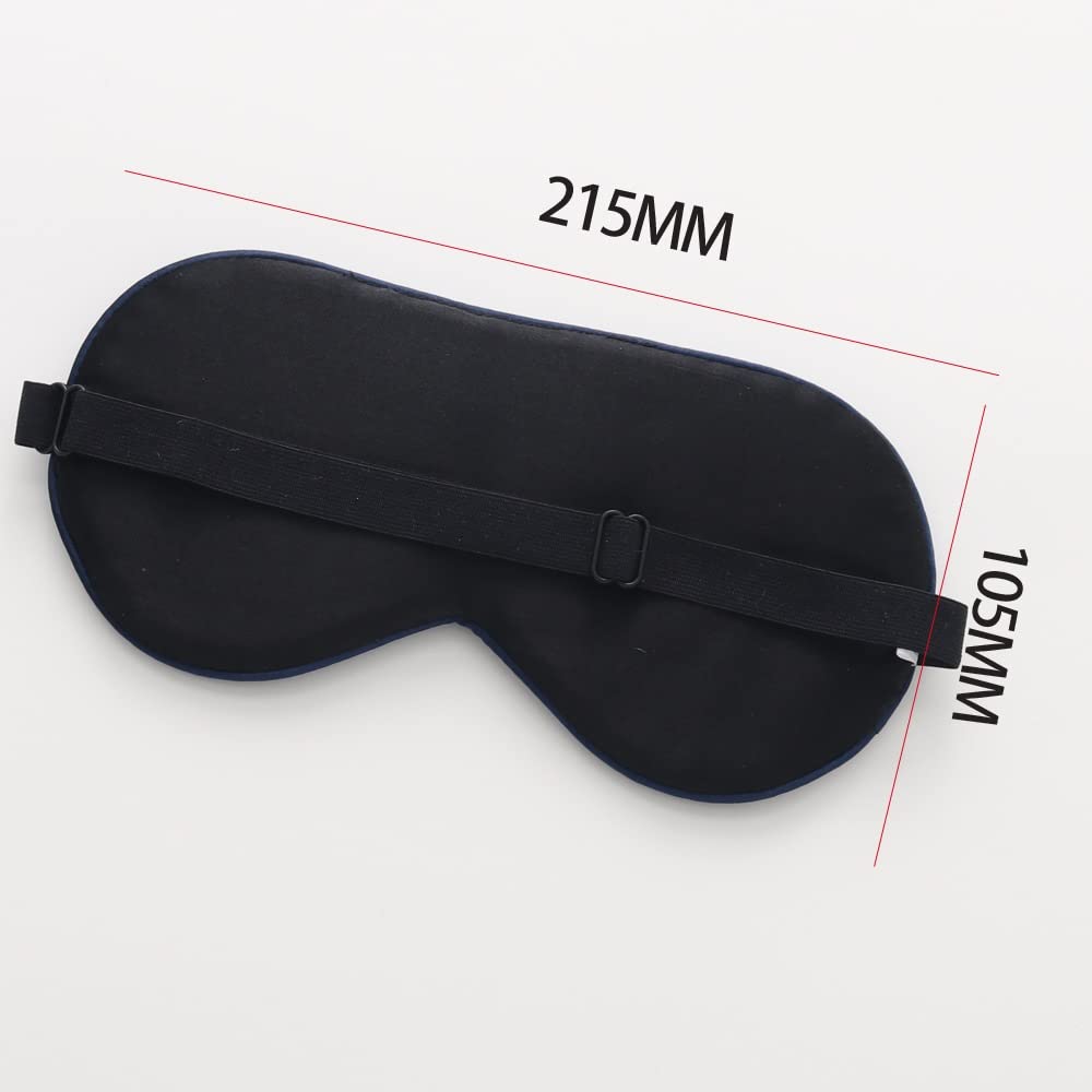 Schlafmaske aus Seide, superglatte und weiche Augenmaske mit verstellbarem Riemen, Augenbinde, Perfekter Lichtschutz (Color : G)
