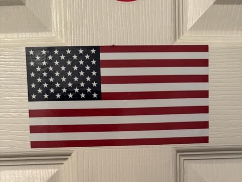 Image of Large American Flag Decal 2pcs USA Flag Decal Sticker Car Stickers for Cars /Trucks - Support US Military (12 X 6 Inch