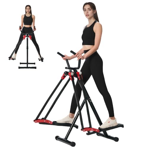Image of OSCILLATING SLIM Air Walker Exercise Machine, Cardio Cross Trainer Glider for Home Exercise, Foldable Elliptical for Small Spaces, 350LBS Weight Capacity