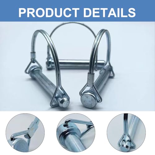 Rohrklappsplinte mit Rastverschluss, Sicherungsstift, PTO Pin, Welle Verriegelungsstift, Rohr Sicherungssplinte, Sicherungsbolzen, Welle Verriegelung Stift - Kupplungsstift für Bauernhof Anhänge