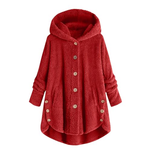 Qeaghou Women's Sherpa Fleece Winter Coat