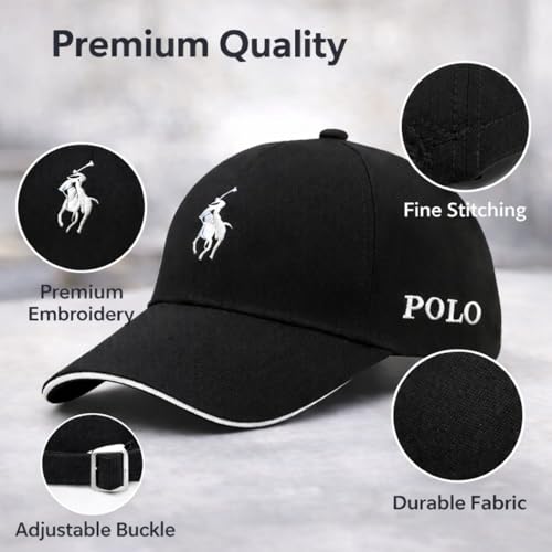 Image of Baseball Cap for Men Original Adjustable Unisex Cap, Mens Caps Stylish, All Sports Type Caps or Hats, Free Size, UV Protection, Sports Cap for Men's, Outdoor Casual Wear (Pack of 1)