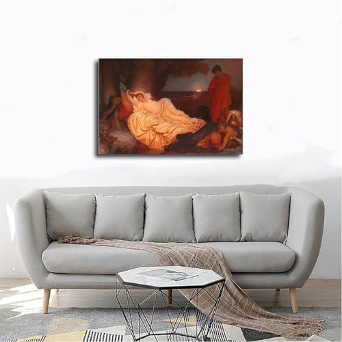 Tableau Cymon et Iphigenia de Frederic Leighton 30x45 cm pour bureau