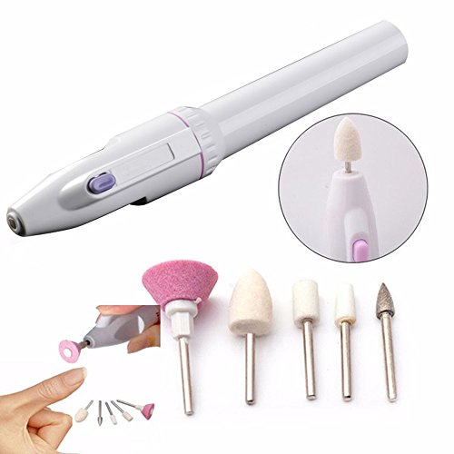 risingmed 5 en 1 eléctrico Manicura Pedicura Taladro Nail Art Kit de recorte Pen Shape Electric salón Shaper Set Manicura y Pedicura automático herramientas de uñas cuidado de uñas Personal
