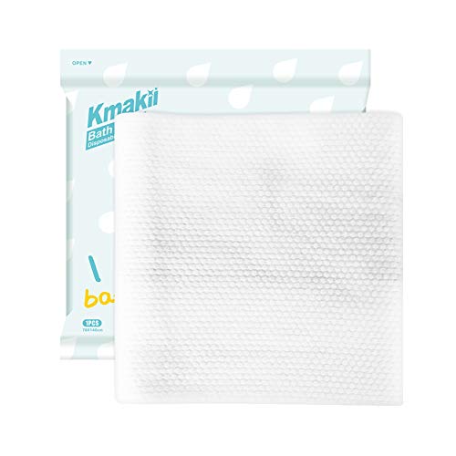 Kmakii 6 Pack Disposable Bath Towels White Soft Bath Bath Wipes Portable And Breathable Thick Bath Cloths For Travel Hotel Business Trip Size: 55"X28" #TOP1