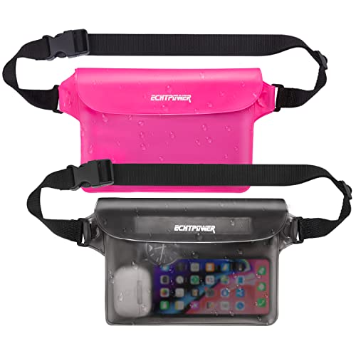 ECHTPower IPX8 wasserdichte Tasche, Gürteltasche, Bauchtasche mit Touchscreen, Handyhülle, Schutzhülle für Wassersport, Ideal für Schwimmen/Rafting/Kajak/Camping/Angeln, Passend für Alle Smartphones
