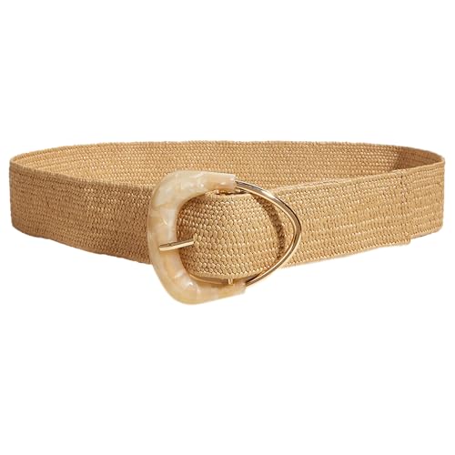 Rattan Woven Belt Women Wide Waist Belt Dress Woven Bohemians Styles Belt for Casual Wear Woven Straw Belt Woven Straw Belt4