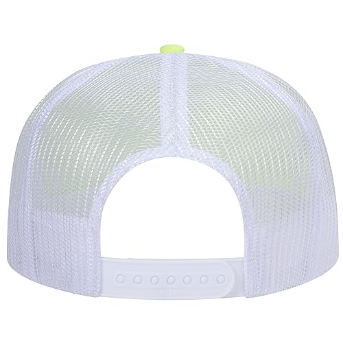 Image of OTTO Polyester Foam Front 5 Panel High Crown Mesh Back Trucker Hats in 97, Bulk, Wholesale