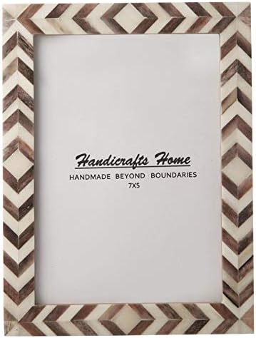 Handicrafts Home Photo Picture Frame - 4" x 6", Green Red - Handmade Gifts
